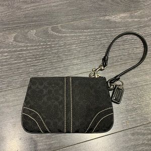 Black Coach Wristlet